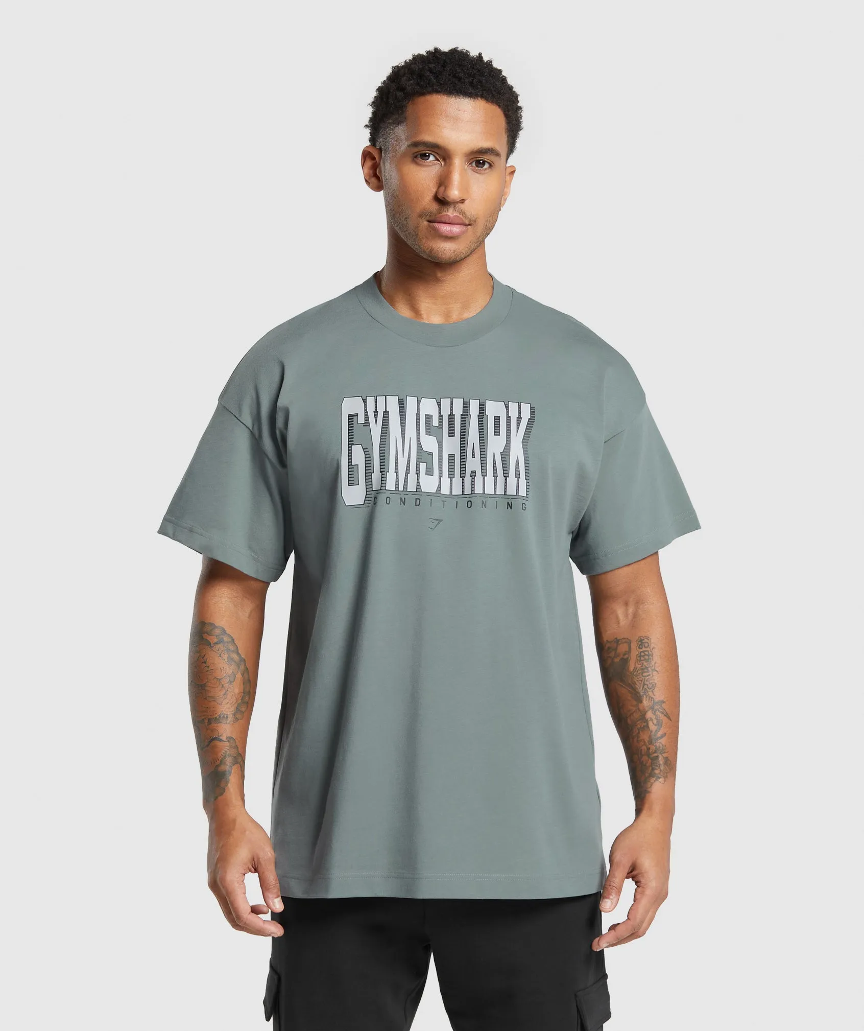 Gymshark Conditioning Graphic T-Shirt - Cargo Teal