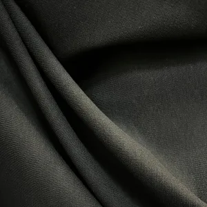 Italian Viscose Heavy Weight Jersey - Jet Black