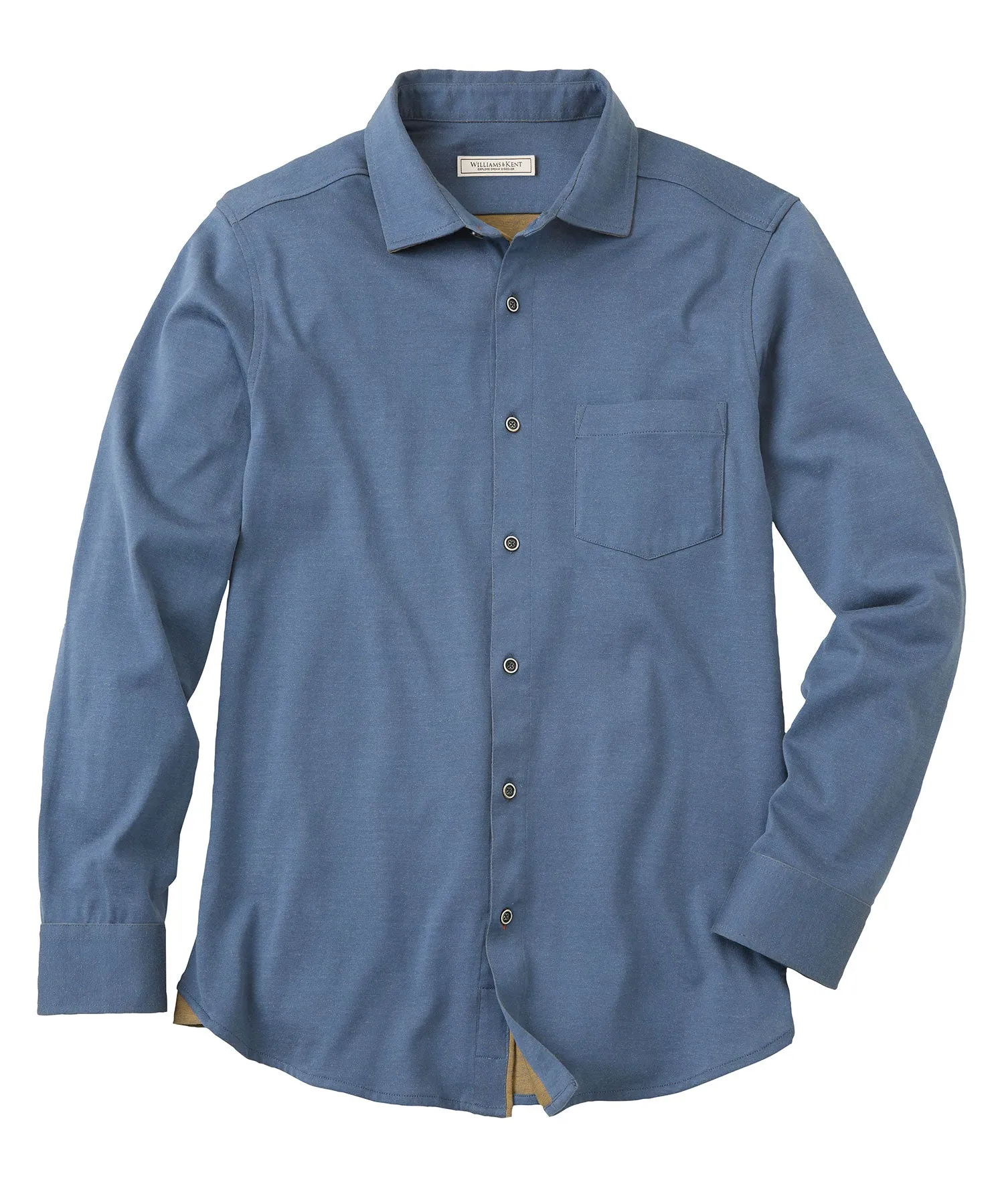 Jersey Cotton Hybrid Long Sleeve Sport Shirt