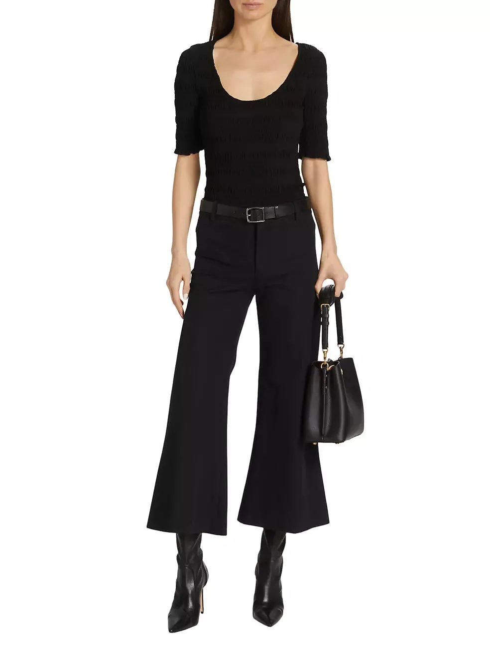 LWWB0838 Le crop palazzo trouser