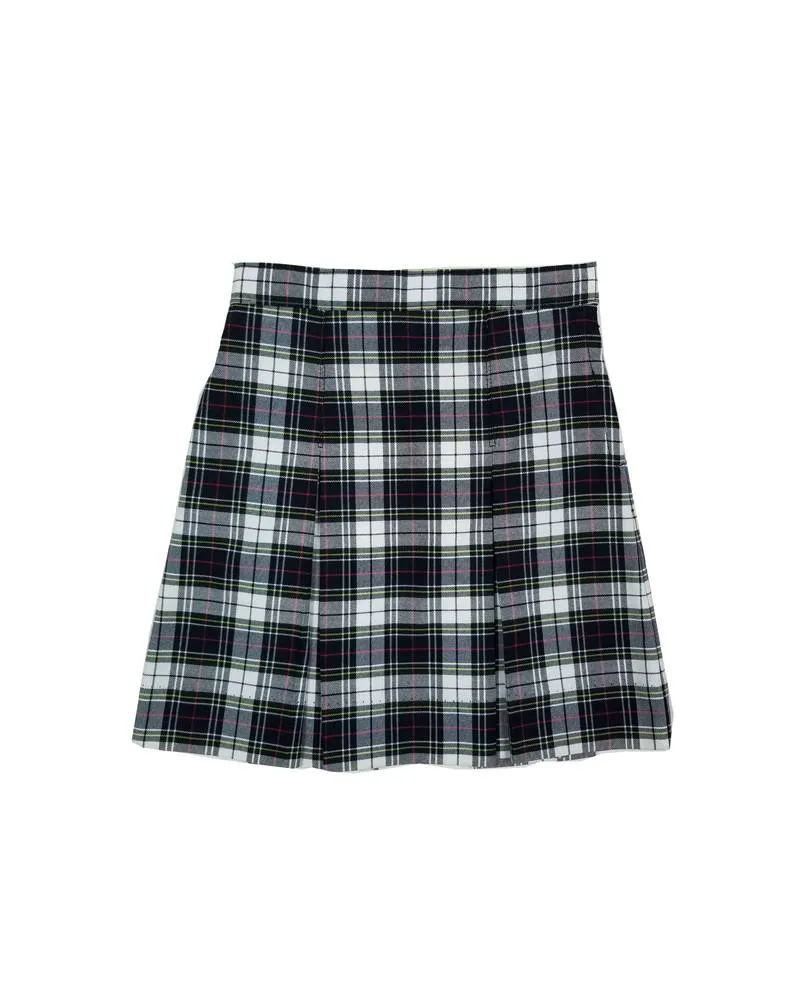 Morris Jeff Community School Kick Pleat Plaid Skirt