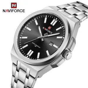 NAVIFORCE 9226 Brand Original Men Watch Stainless Steel Strap Business Waterproof Quartz Wristwatch