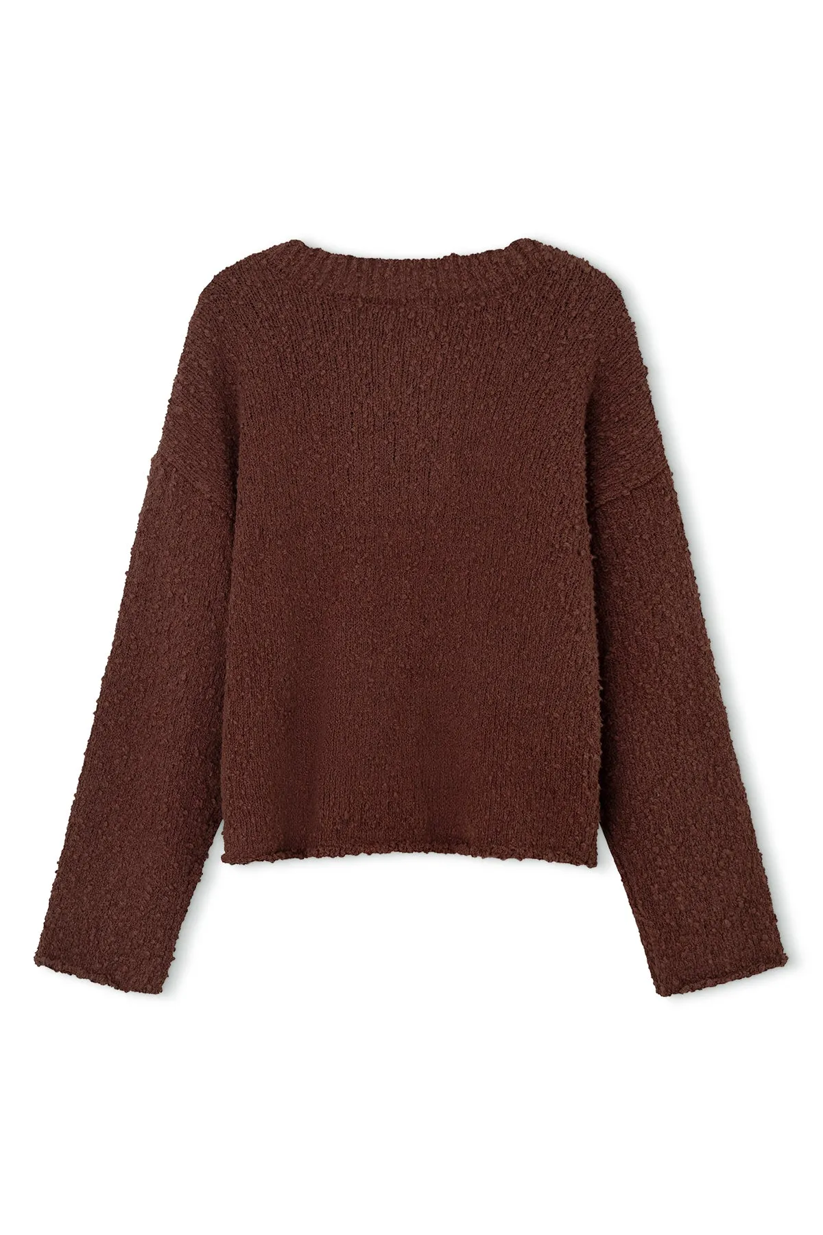 Plum Boucle Knit Jumper