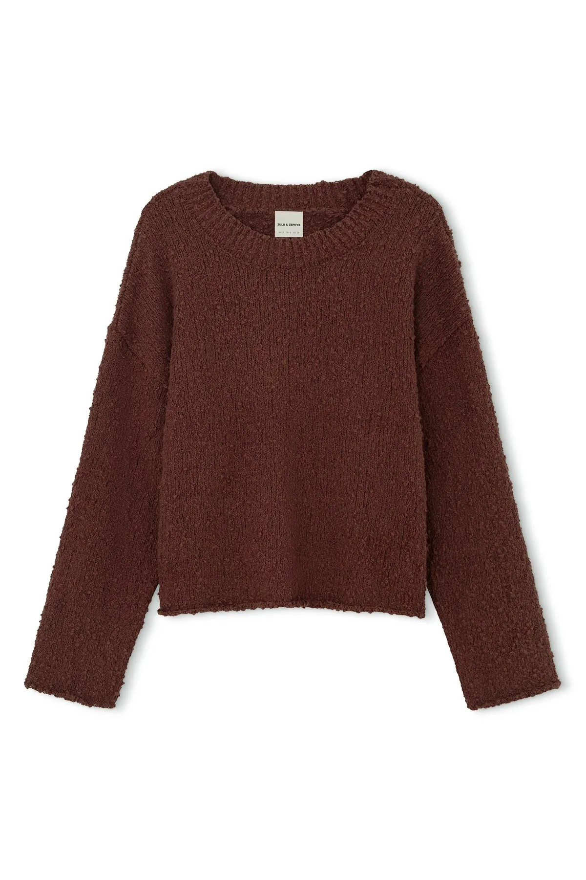 Plum Boucle Knit Jumper