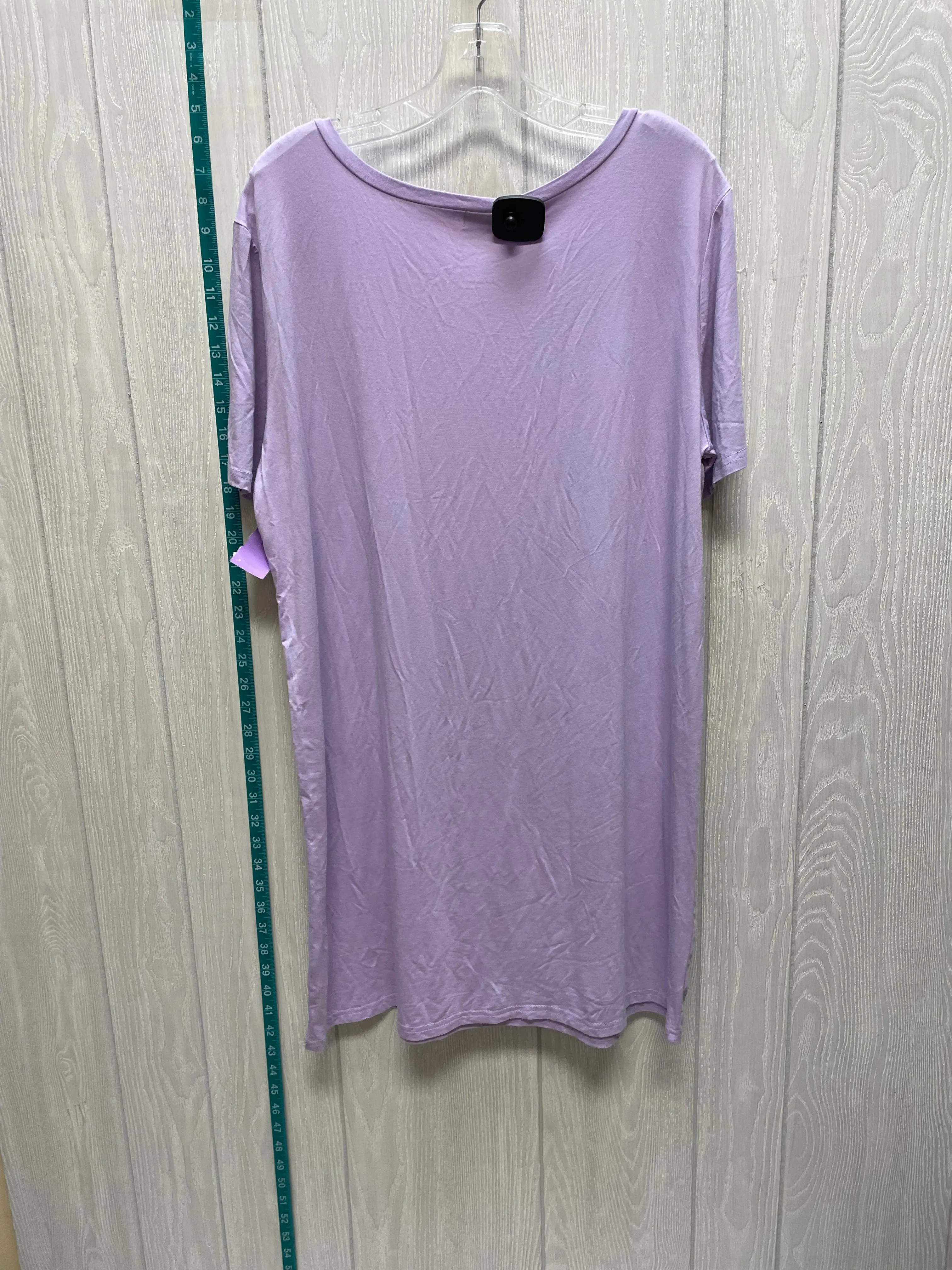 Purple Dress Casual Short Piko, Size L