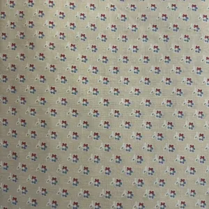 Red & Blue Mini Floral Vintage Cotton: 3.5 yds