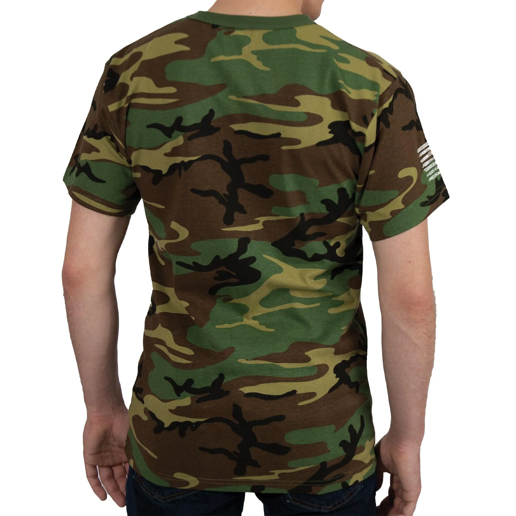 Rothco Mens Camouflage US Flag T-Shirt