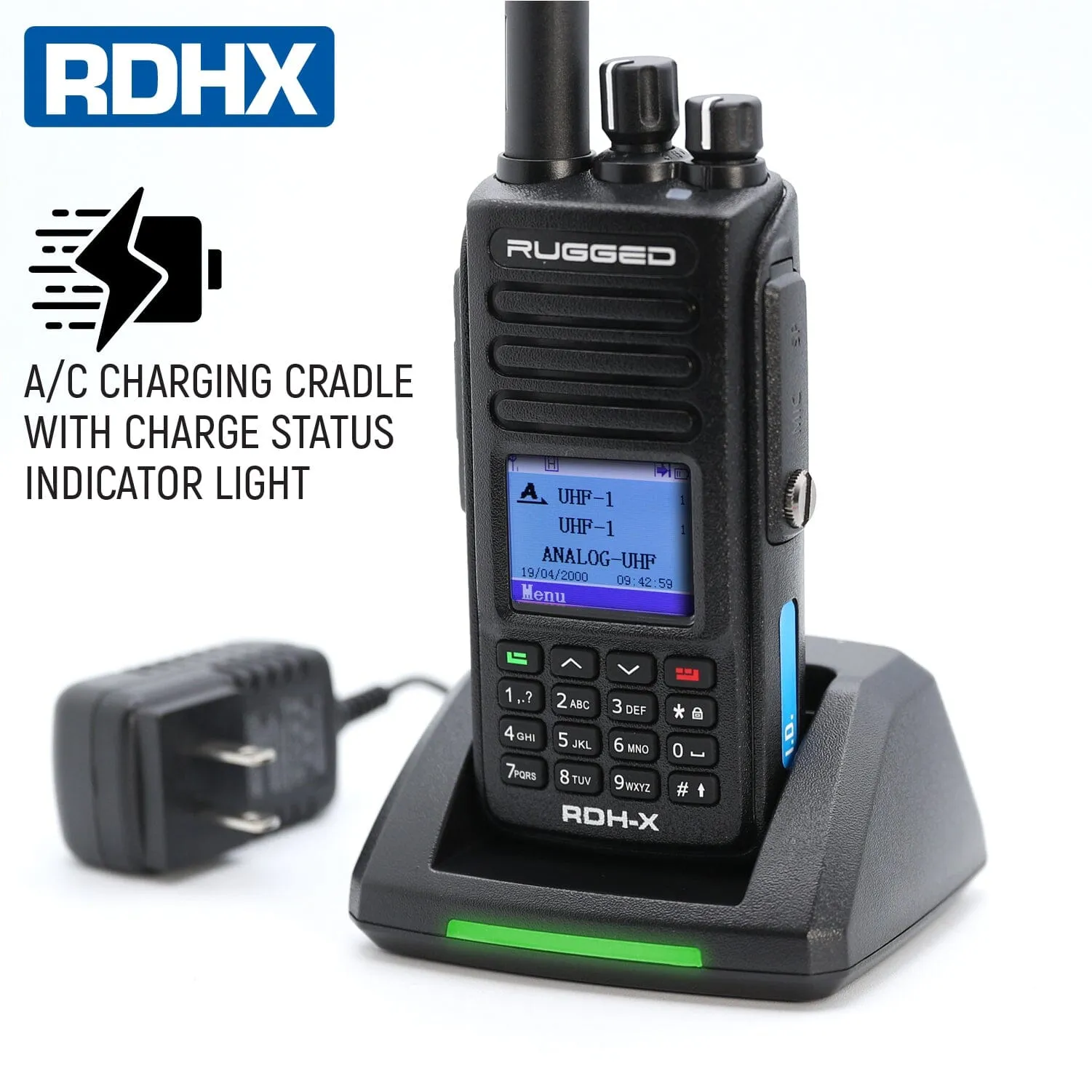 Rugged RDH-X Waterproof Business Band Handheld Radio - Digital and Analog