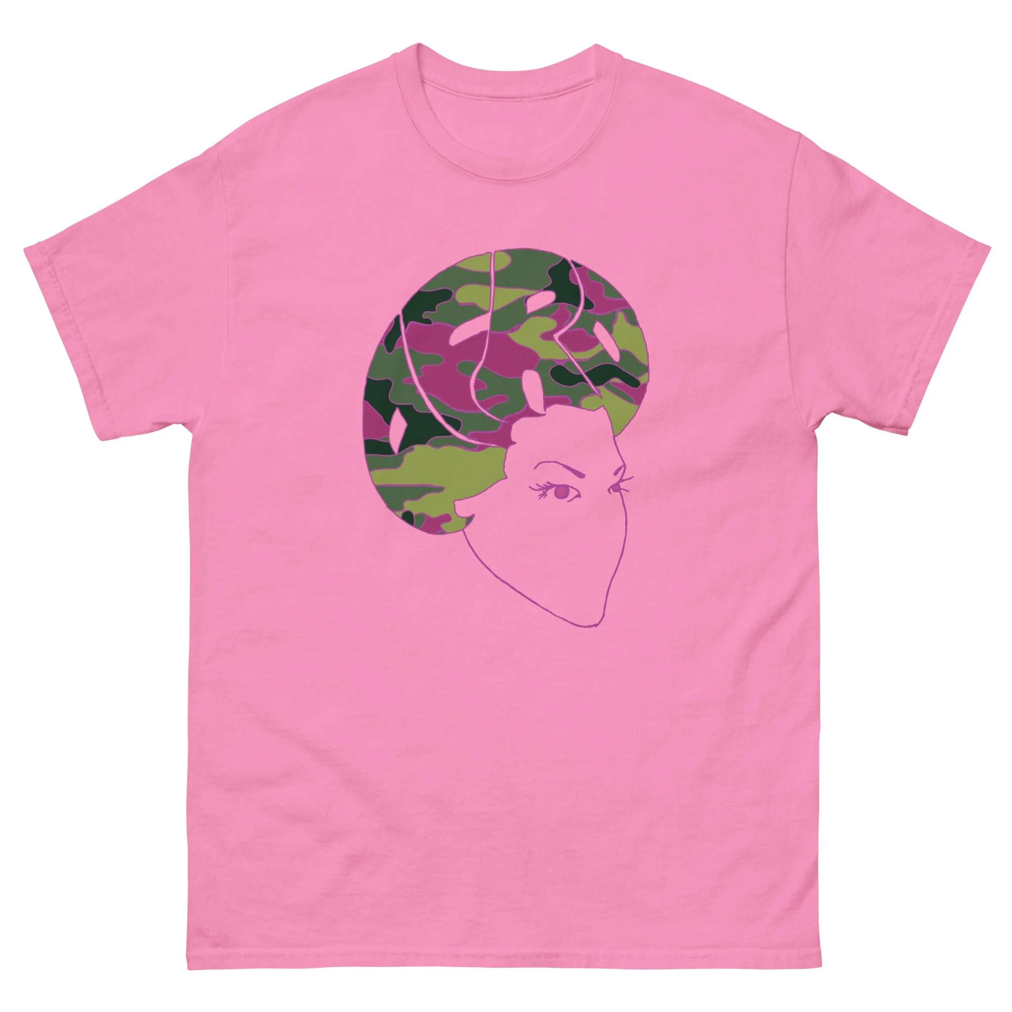 Sistah Fro Camo Pink Tshirt