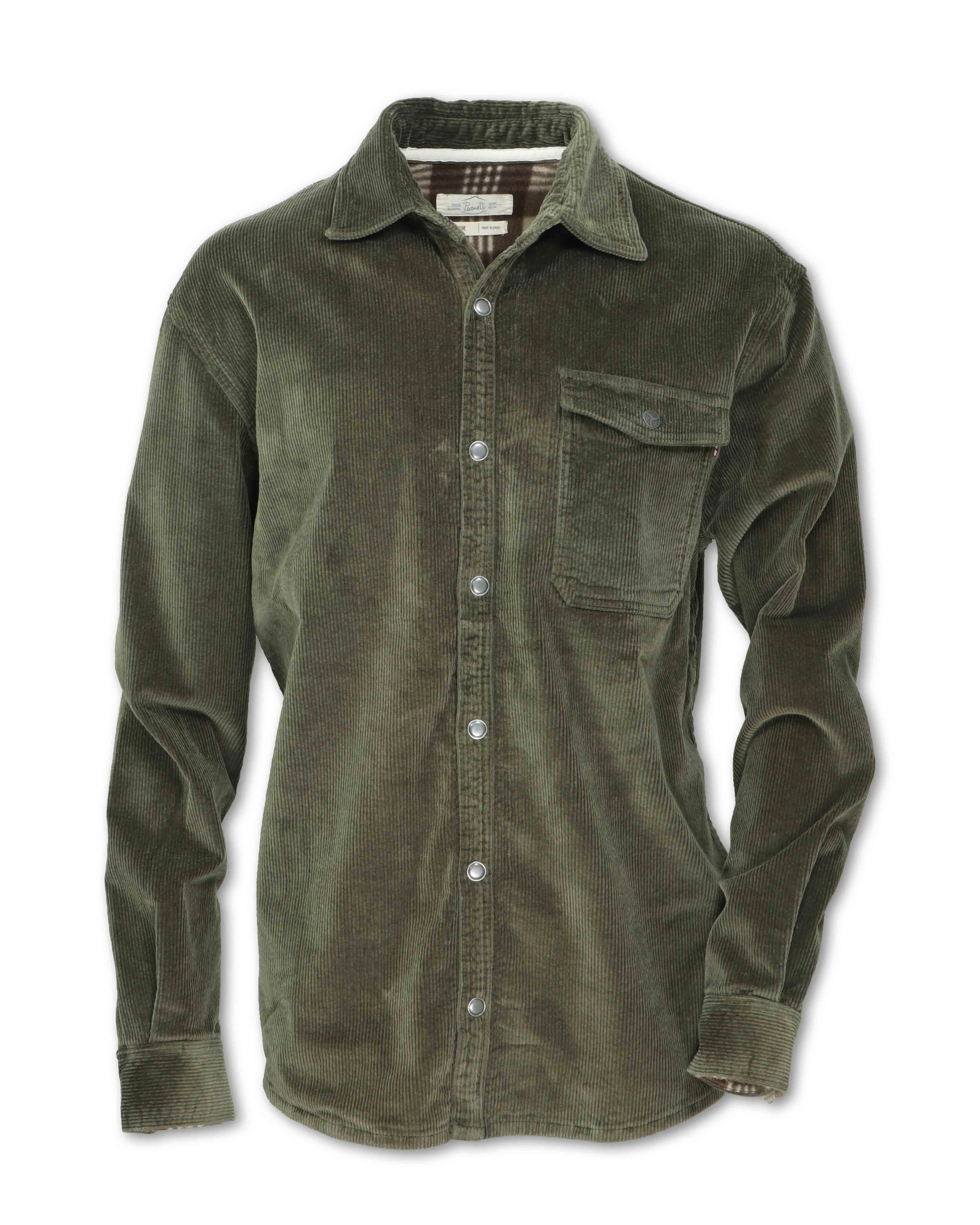 STRETCH CORDUROY SHIRT JACKET - SHIPS 8/1/25