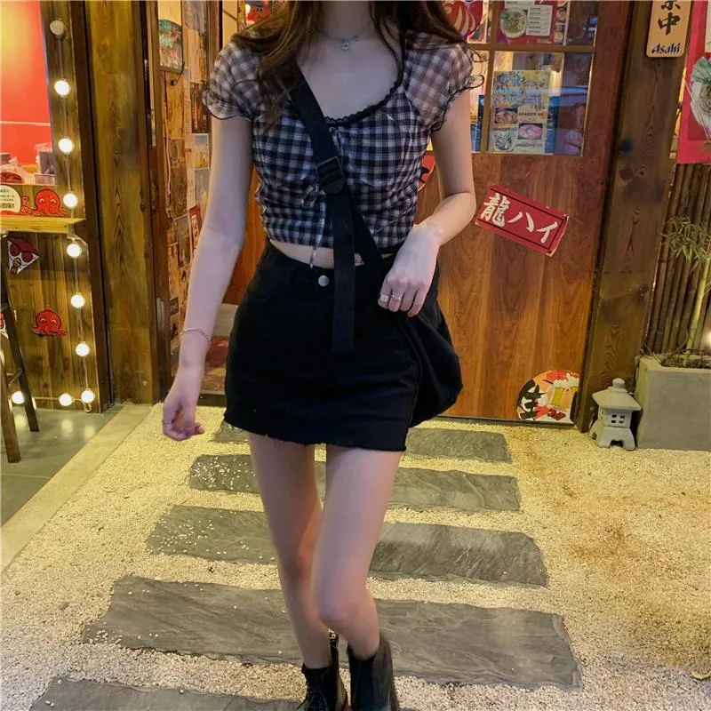 'Stunner' Plaid Blouse Top