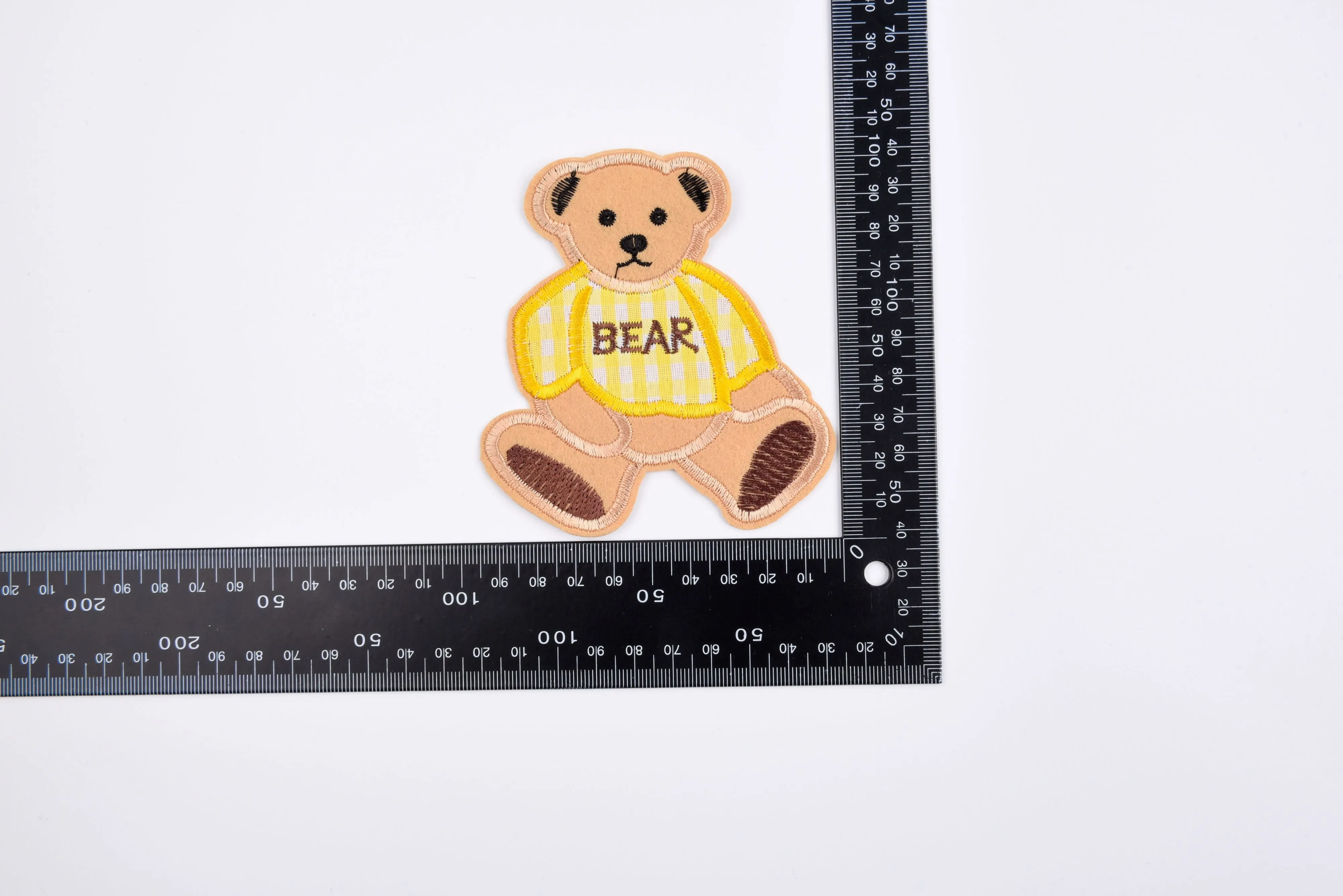 Teddy Bear Patch   (2 Pieces Pack) Iron on , Sew on,   Embroidered patches. - GK- 50