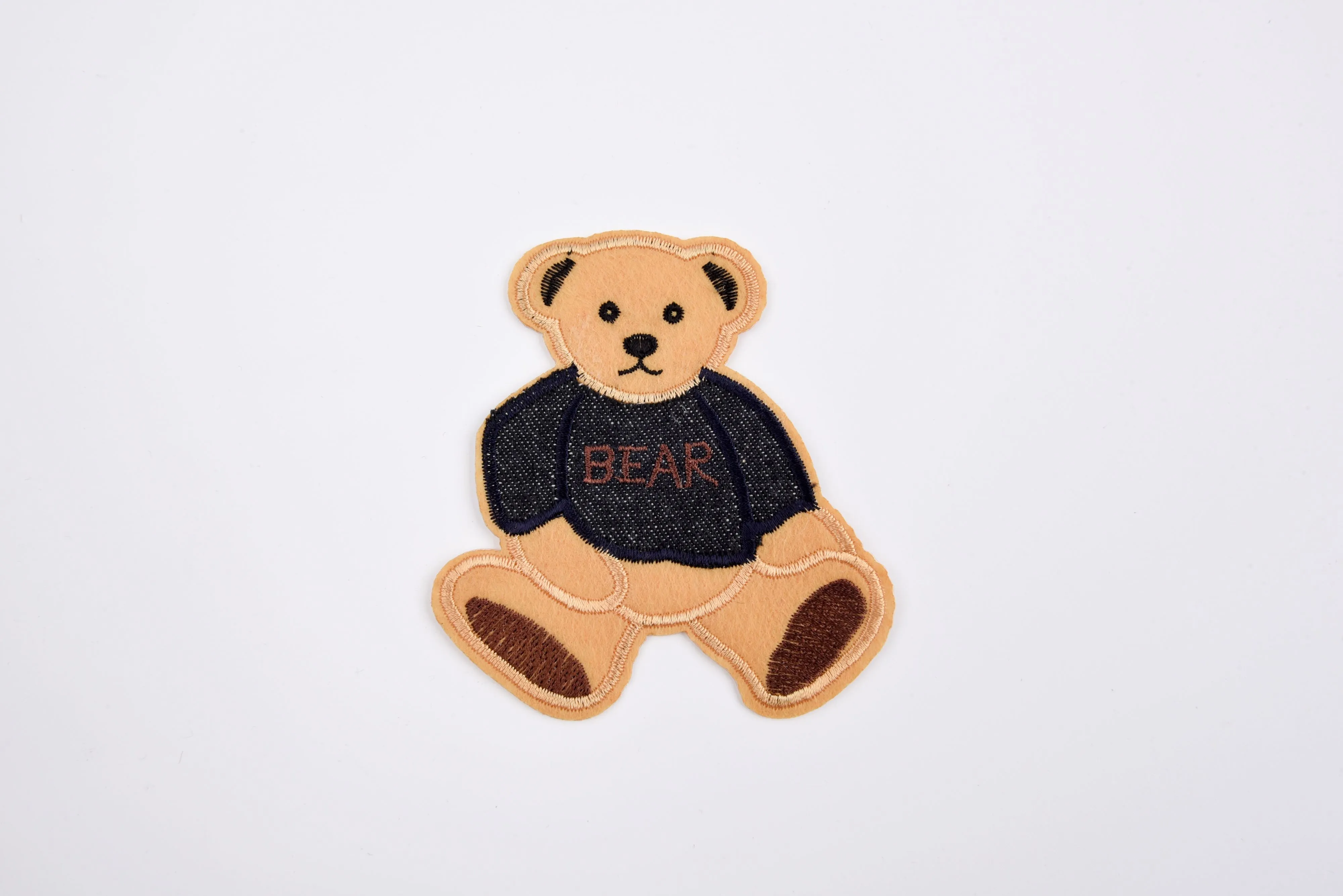 Teddy Bear Patch   (2 Pieces Pack) Iron on , Sew on,   Embroidered patches. - GK- 50