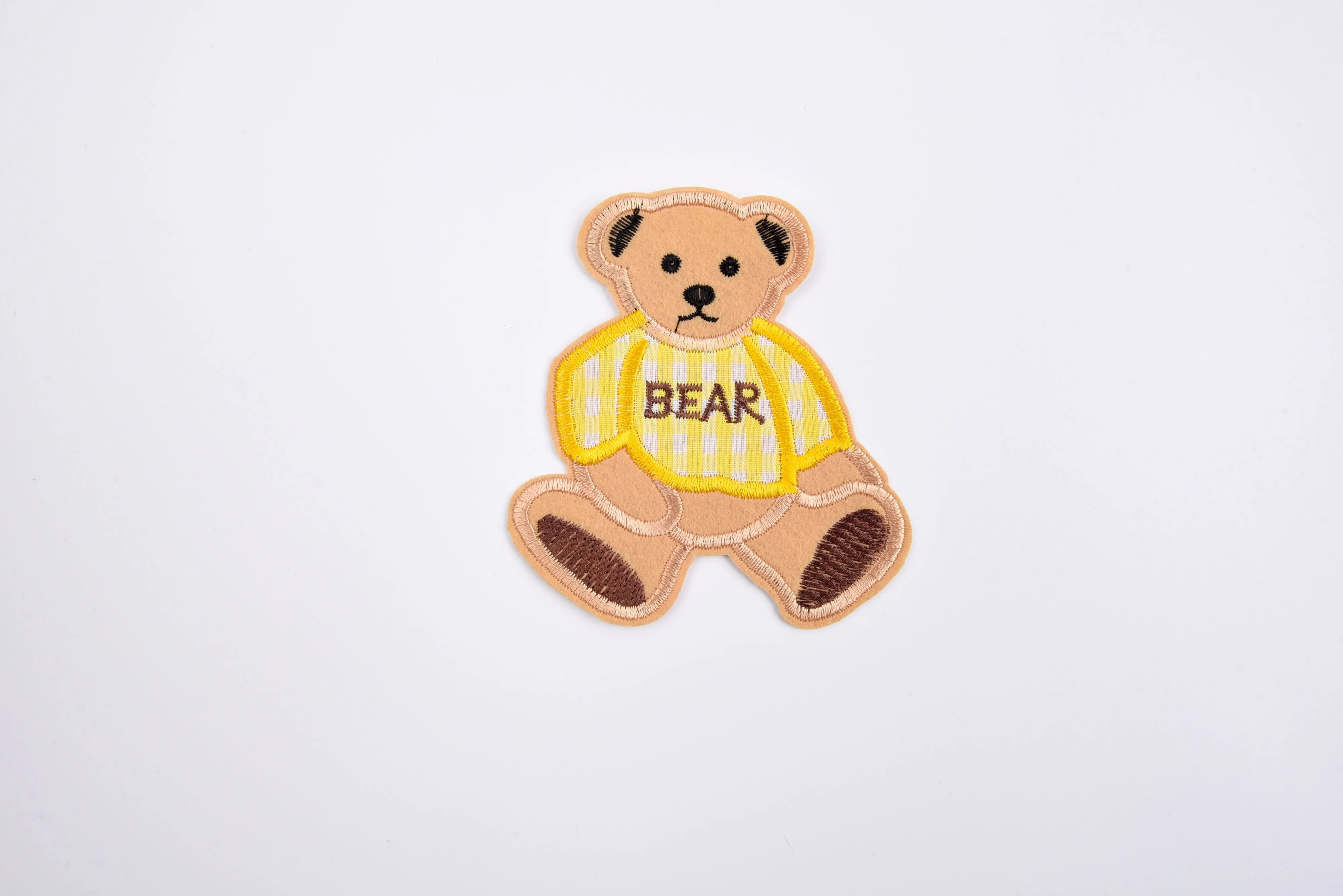 Teddy Bear Patch   (2 Pieces Pack) Iron on , Sew on,   Embroidered patches. - GK- 50