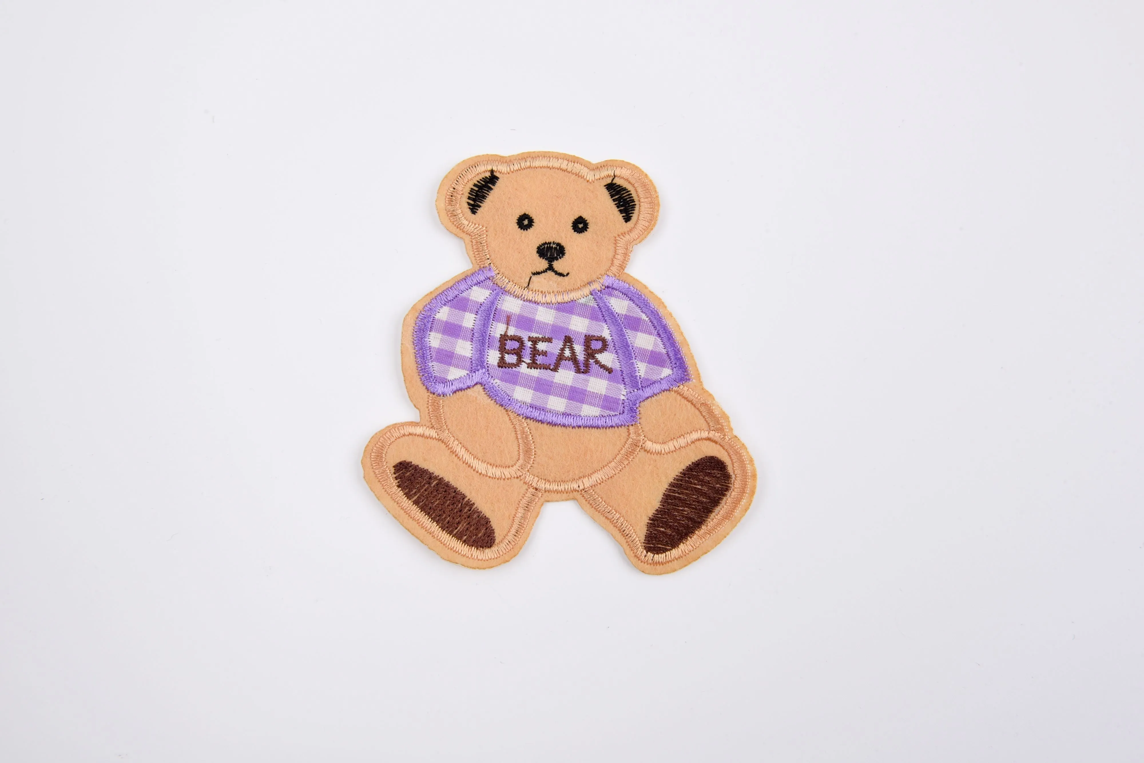 Teddy Bear Patch   (2 Pieces Pack) Iron on , Sew on,   Embroidered patches. - GK- 50