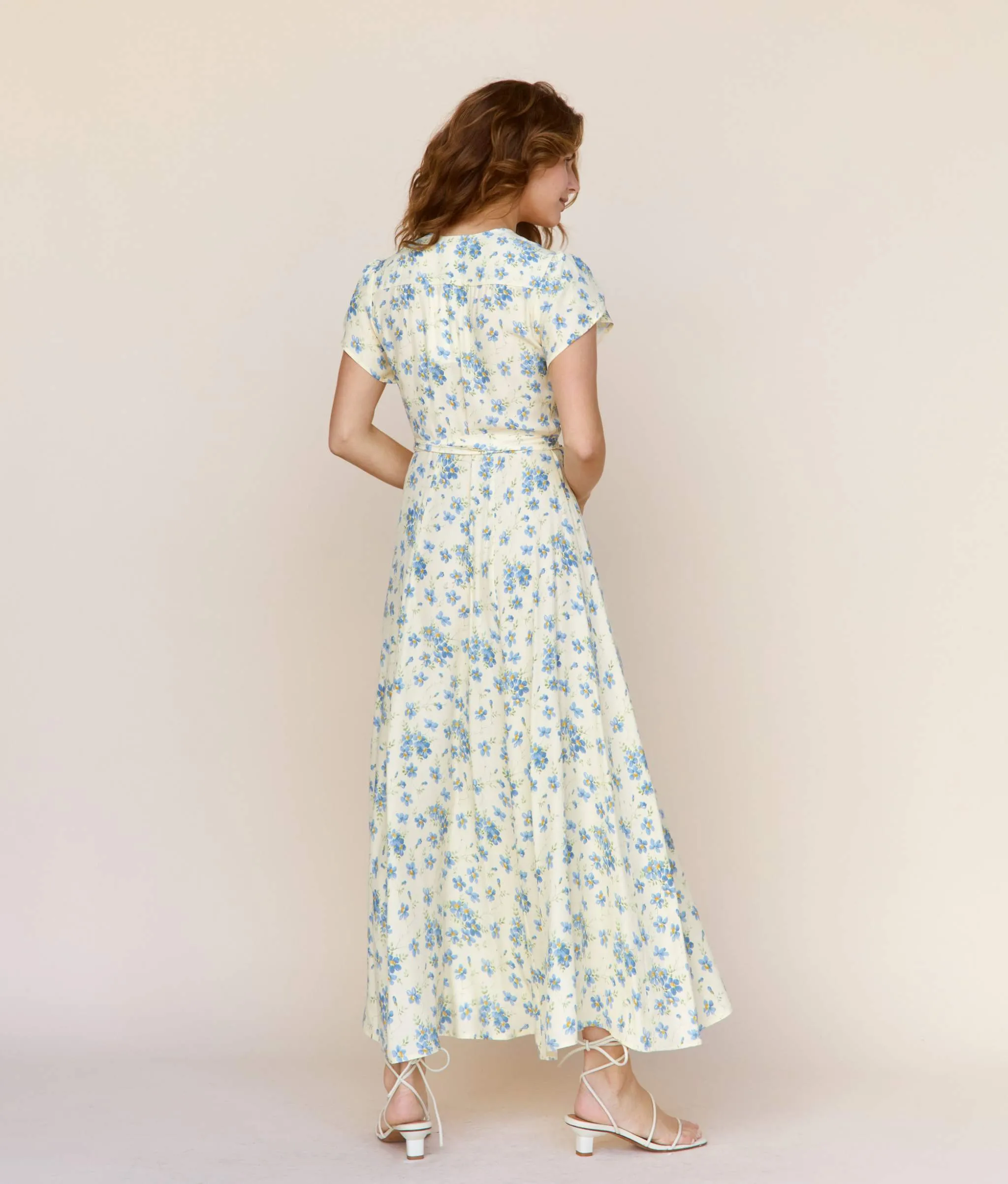 The Autumn Dress | Lilies In Bloom Silk