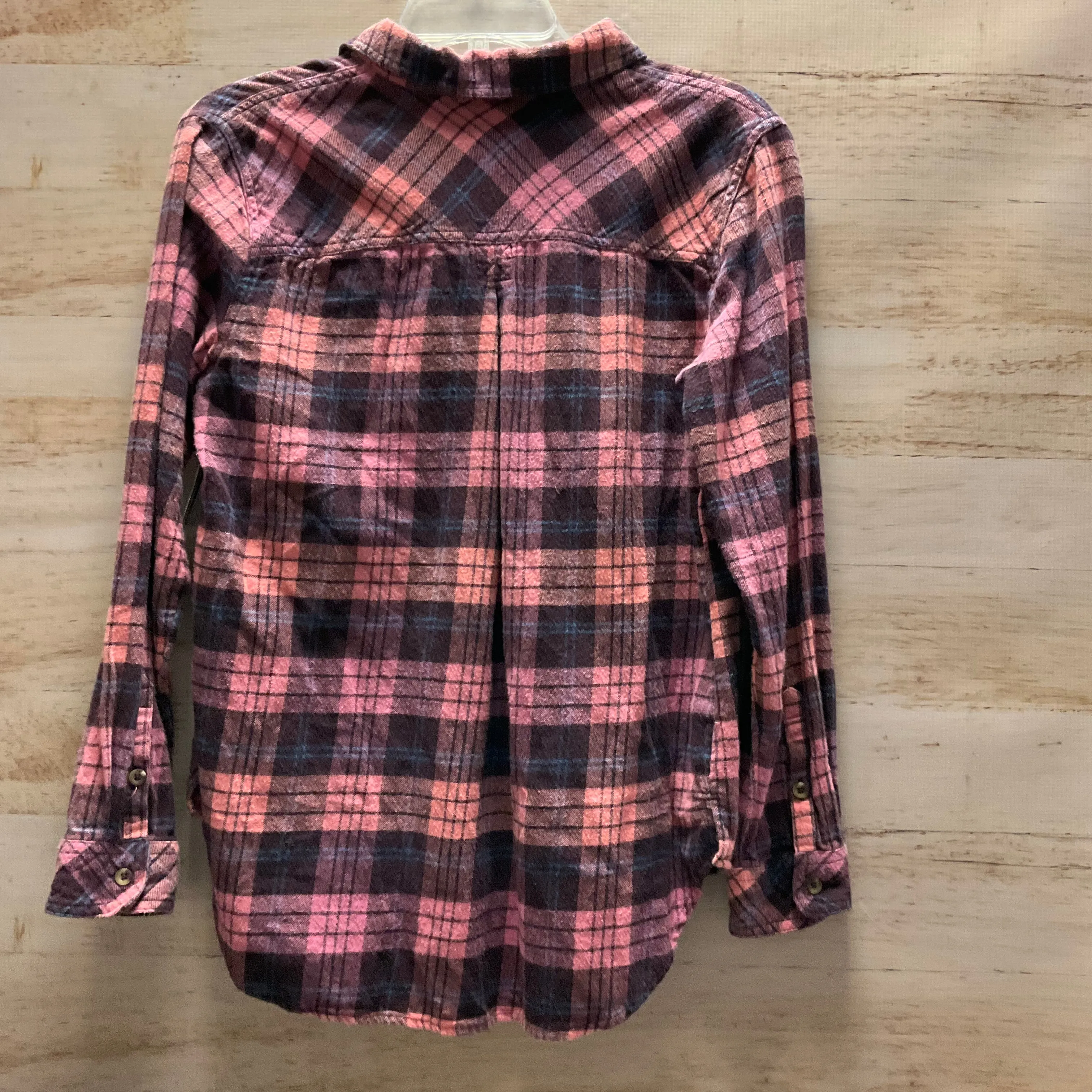 Top Long Sleeve By Sonoma In Plaid Pattern, Size: M